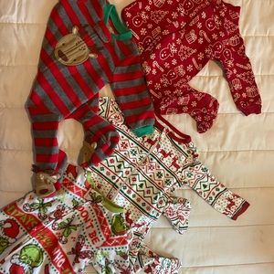 3-6 month Christmas baby jammies